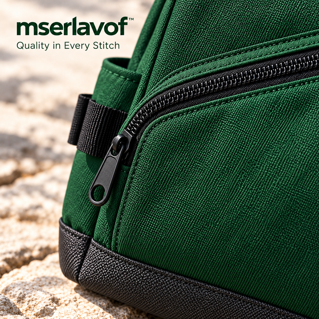 mserlavof™ CreekSide Fishing Tackle Bag | Compact Shoulder Gear Organizer with 2 Adjustable Tackle Trays, Tool Loops & Exterior Pockets