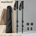 mserlavof™ Switchback Adjustable Trekking Poles | Aluminum Hiking Pole Pair with Lever Locks, EVA Grips, Rubber Tips & Trail Baskets