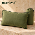 mserlavof™ CloudTrail Packable Camping Pillow | 18" × 12" Compressible Travel Pillow with Removable Cover & Drawstring Stuff Sack