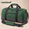 mserlavof™ RoamWeek 40L Travel Duffel Bag | Outdoor Weekender Gear Bag with Shoe Compartment, Shoulder Strap & Wide Zip Opening