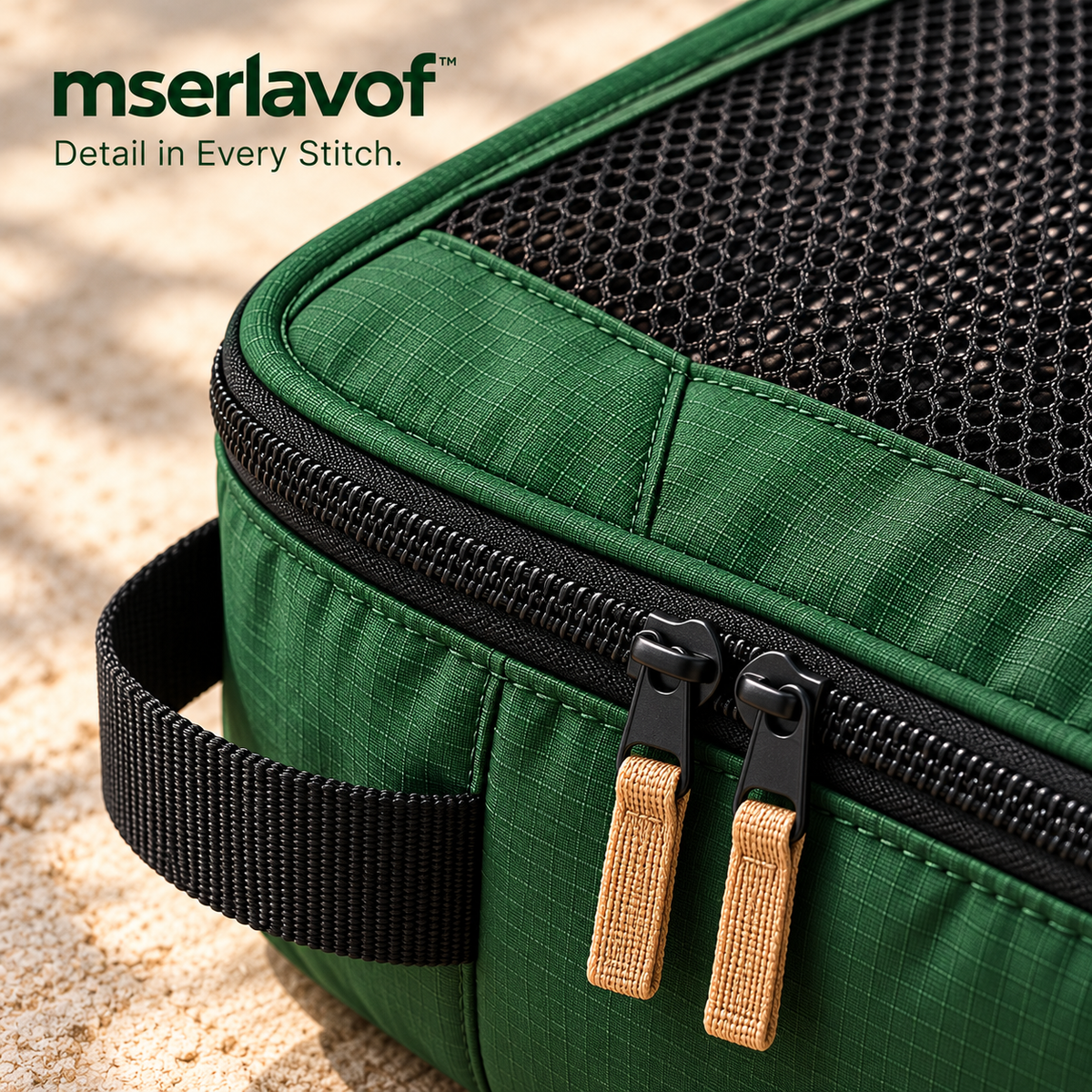 mserlavof™ RouteSort Packing Cube Set | 3 Travel Organizers with Mesh Panels, Grab Handles & Two-Way Zippers for Duffels and Backpacks
